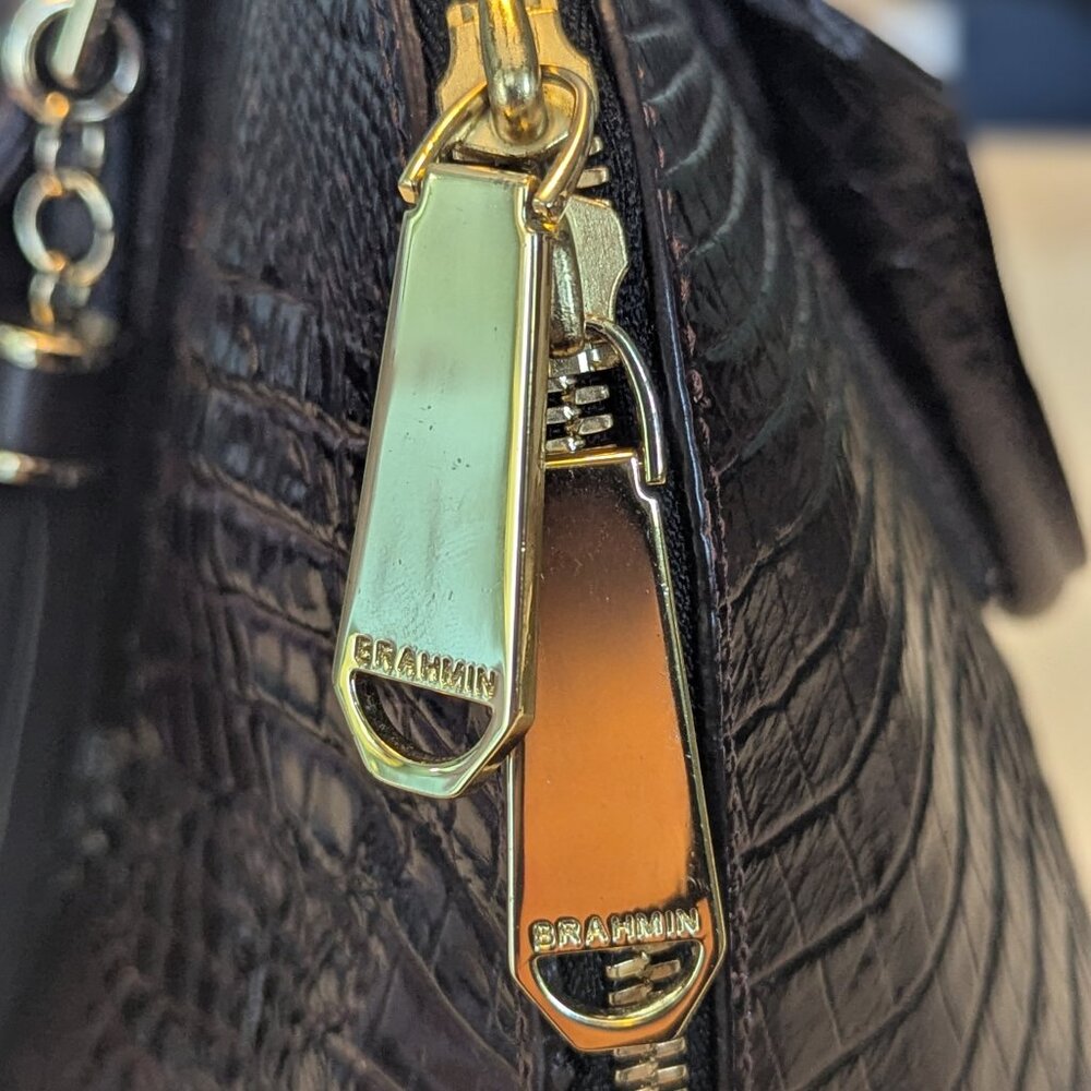 Brahmin Duxbury Satchel – Croc Embossed Leather - Picture 5 of 16
